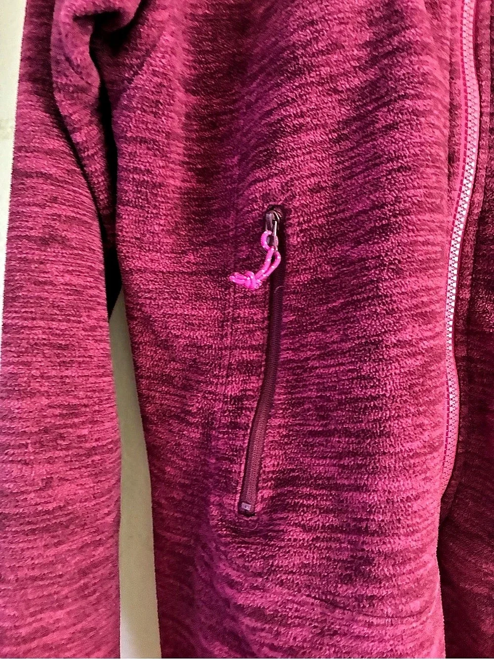 ACE Women's Full-Zip Fleece Jacket Pink Large Like New